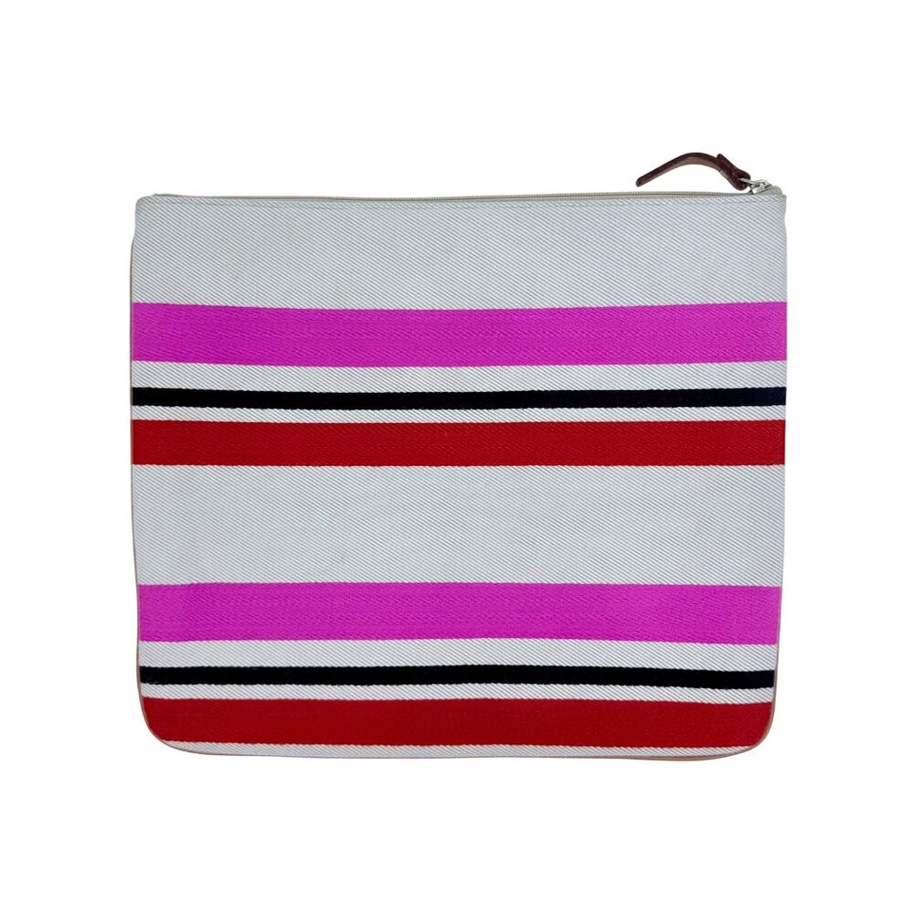 Kate Spade Oak Island Multicolor Striped Large Zip Clutch w/Gold Hardware - Picture 7 of 10